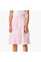Schiffli Detail A-Line Skirt with Elasticated Waistband