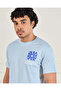 Men Blue Printed T-Shirt - 4