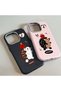 iPhone 15 Compatible Blue Leather Textured Silicone Protects Camera Shock-Absorbing Case Hedgehog - 7