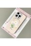 iPhone 16 Pro Compatible White Leather Textured Silicone Protects Camera Shock-Absorbing Case Flower - 2