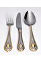 Paris g Decorated 6 Person 42 Piece Stainless Steel Cutlery Set with Box - 6