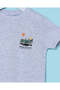 Infant Boys Grey Printed T-Shirt - 2