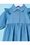 Infant Girls Blue Collared Dress - 2