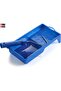 Plastic Paint Tray 4 Inch Blue for Rollers & Brushes, DIY Painting Tool - 6