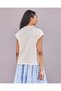 Senior Girls White Printed Boxy Top - 3