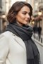 Women's Soft Textured Four Seasons Wearable Vegan Pashmina Shawl Scarf