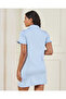 Women Blue Plain Collared Nightshirt - 3