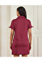 Women Purple Plain Collared Nightshirt - 3