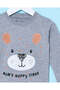 Infant Boys Grey Printed Long Sleeve T-Shirt - 2
