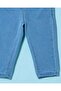 Infant Girls Blue Light Wash Knit Jeggings - 3