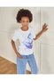 Senior Girls White Printed T-Shirt - 5