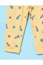 Infant Girls Yellow Heart Print Active Pants - 3