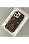 iPhone 16 Pro Compatible Black Leather Textured Silicone Protects Camera Shock-Absorbing Case Leopard - 2