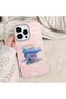 iPhone 16 Compatible Pink Leather Textured Silicone Protects Camera Shock-Absorbing Case - 4