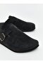 Lcw Steps Black Suede Look Men's Slippers - 3