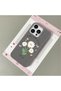 iPhone 16 Pro Max Compatible Gray Leather Textured Silicone Protects Camera Shock-Absorbing Case Flower - 2