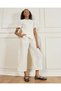 Senior Girls Beige Embroidered Culottes - 5