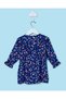 Infant Girls Navy Floral Print Dress - 4