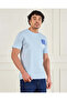 Men Blue Printed T-Shirt