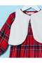 Infant Girls Red And White Dress With Jacket (2 Piece) - 3