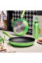 Shiny Green Cookware & Eco Bottle Set – 3 Pieces - 2