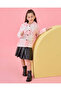 Girls Pink Checkered Hooded Jacket - 5