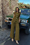 Women's Khaki Double Pocket Buttoned Vest Vs00680 - 4
