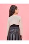 Girls Gold Lurex Bolero With Corsage - 3