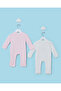 Baby Pink Printed Romper Suit (2 Piece) - 5