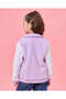 Girls Lilac And White Embroidered Jacket - 3