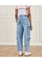 Senior Girls Blue Cargo Jeans - 3