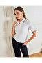 Women White Polo With Contrast Stripe Detail - 5