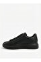 Black Men's Sneaker – Comfortable Thick Sole – Casual Sports Shoes – Faux Leather - 3