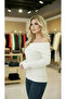 Madonna Collar Ribbed Knitwear Sweater - 3