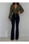 New Season Women's Double-Breasted Collar Long Sleeve Sandy Blouse |   Stylish and Comfortable - 2