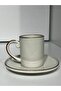 Porcelain 4 Pieces 2 Persons Coffee Cup Set - 2