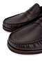 Men's Genuine Leather Brown Loafer Shoes - 3