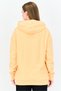 Women Sportswear Fit Long Sleeve Outdoor Hoodie, Peach - 3