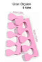 Finger Separator Sponge Manicure Pedicure Tool 5 Pieces Nail Polish Applying Hand Foot Finger Separator - 8