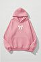 Unisex Soft Textured Review Cherry Printed Design Oversized 3 Thread Hoodie Sweatshirt