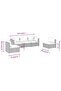 5 Piece Garden Lounge Set with Cushions Poly Rattan Black - 6