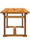 5 Piece Garden Dining Set Solid Wood Acacia and Textilene - 4
