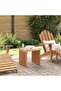 Garden Side Table Brown 45 x 42.5 x 45 cm Solid Teak Wood