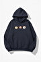 Unisex Soft Textured Pumpkin Spice & Cozy Vibes Printed Design Oversized 3 Thread Hoodie Sweatshirt