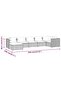 7 Piece Garden Lounge Set with Cushions Poly Rattan Grey - 8