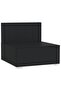 4-Seater Sofa with Cushions Black Poly Rattan - 2