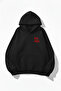 Unisex Soft Textured Damn. Printed Design Oversized 3 Thread Hoodie Sweatshirt
