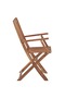Folding Outdoor Chairs 8 pcs Solid Acacia Wood - 4