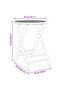 Folding Garden Table Ø55x75 cm Bamboo - 3