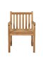 Garden Chairs 6 pcs with Grey Cushions Solid Teak Wood - 5